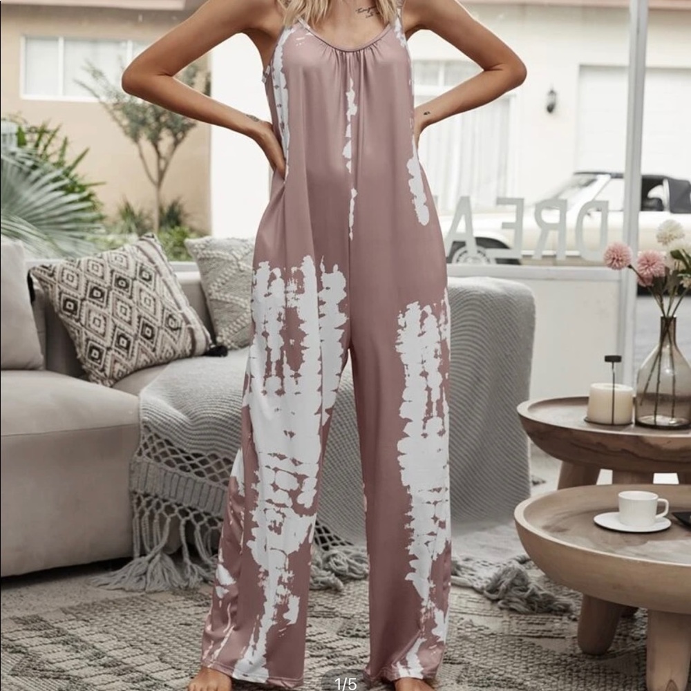 Wide leg tie dye jumpsuit - Picture 1 of 1